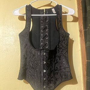 Elegant Black Corset Top